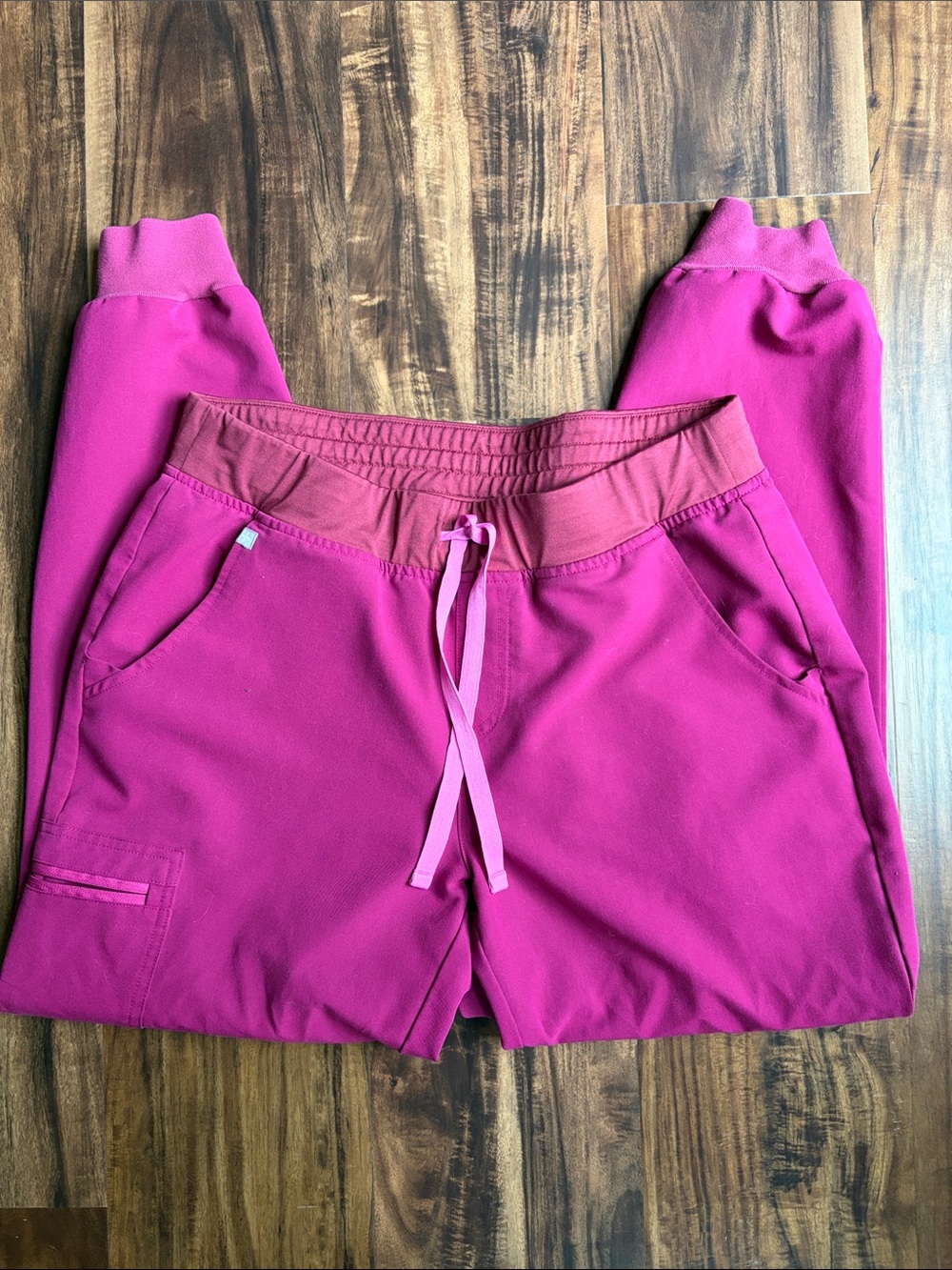 Figs Zamora Scrub Pants Dark Magenta